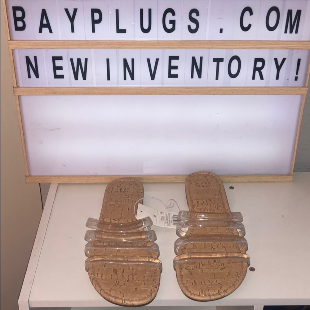 A New Day Clear jelly 4 strap sandals